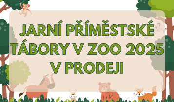 Jarní příměstské tábory v zoo 2025 v prodeji!